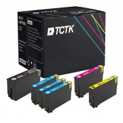 TCTK Inkoustové náplně 407 407 407 407 sada 4 ks CMYK kompatibilní s Epson WorkForce Pro WF-4745 DTWF, nahrazuje C13T07U140