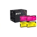 TCTK Inkoustové náplně 953XL 953XL 953XL sada 6 ks CMY (po 2 ks) kompatibilní s HP OfficeJet Pro 7700 7720 7730 7740, OfficeJet Pro 7740 WF, OfficeJet Pro 8200 8210 8216 8218 8710, nahrazuje F6U16AE