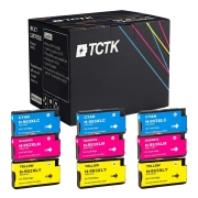 TCTK Inkoustové náplně 953XL 953XL 953XL sada 9 ks CMY (po 3 ks) kompatibilní s HP OfficeJet Pro 7700 7720 7730 7740, OfficeJet Pro 7740 WF, OfficeJet Pro 8200 8210 8216 8218 8710, nahrazuje F6U16AE