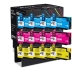 TCTK Inkoustové náplně 963XL 963XL 963XL sada 12 ks CMY (po 4 ks) kompatibilní s HP OfficeJet Pro 9010 9012 9013 9014 9015 9016 9018 9019 9020 9022 9023 9025 9026 9027 9028 9029, nahrazuje 3JA27AE