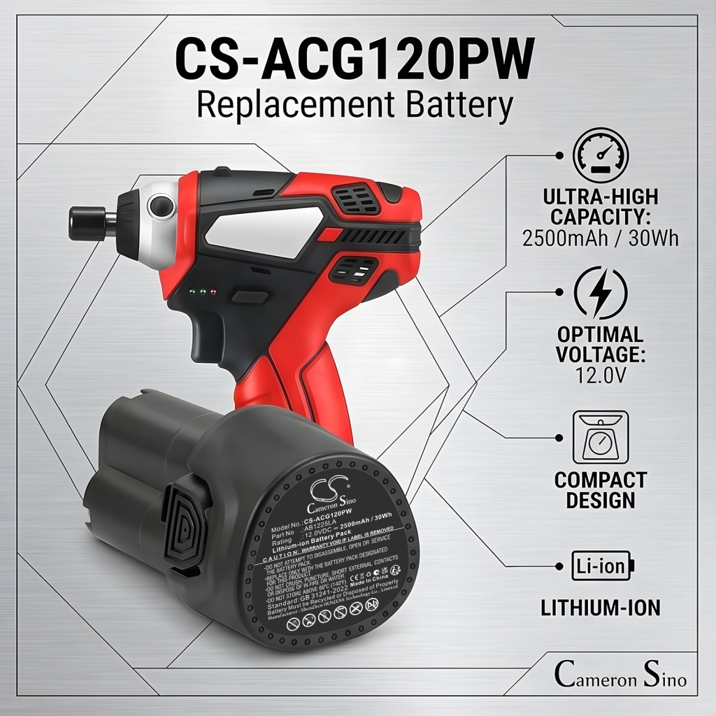 Baterie kompatibilní s Acdelco CS-ACG120PW