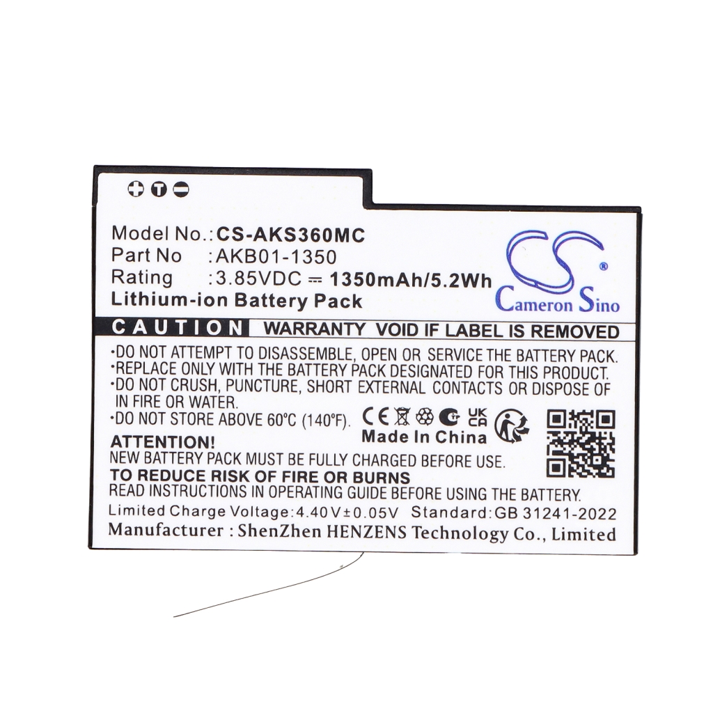 Baterie kompatibilní s Akaso CS-AKS360MC