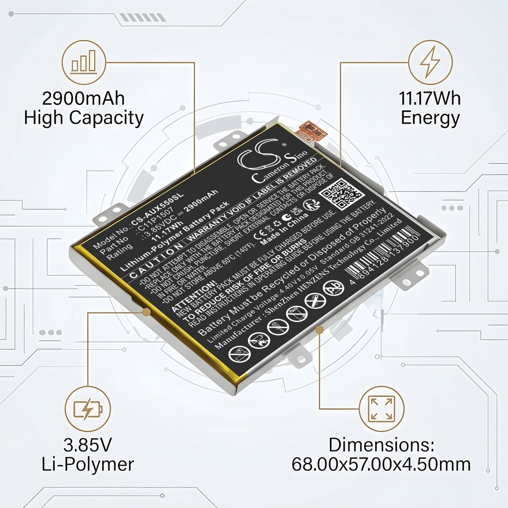 Baterie kompatibilní s Asus CS-AUX550SL
