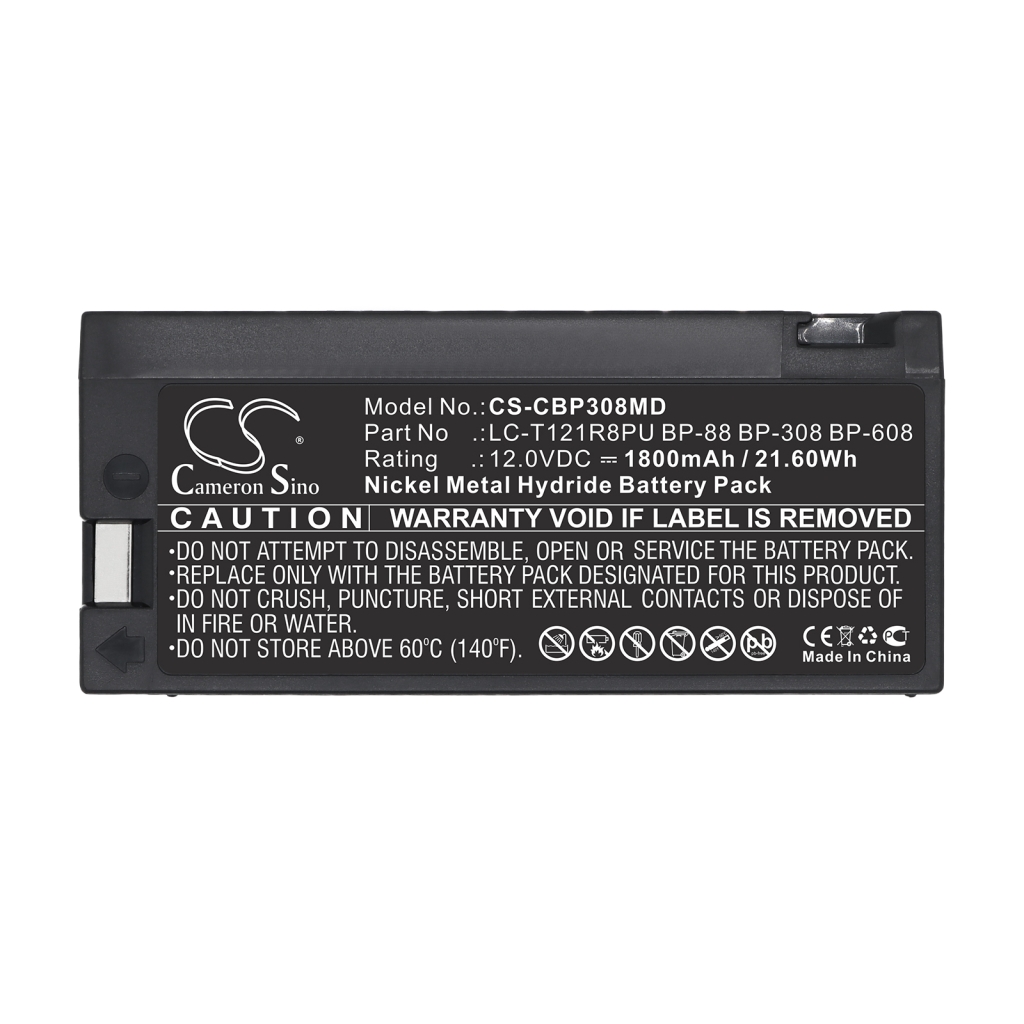 Baterie kompatibilní s GE Draeger Spacelabs Colin medical Chinon Criticare systems Curtis mathes Jcpenney Keller medical Magnavox Medical industries Memorex Cardiac science CS-CBP308MD