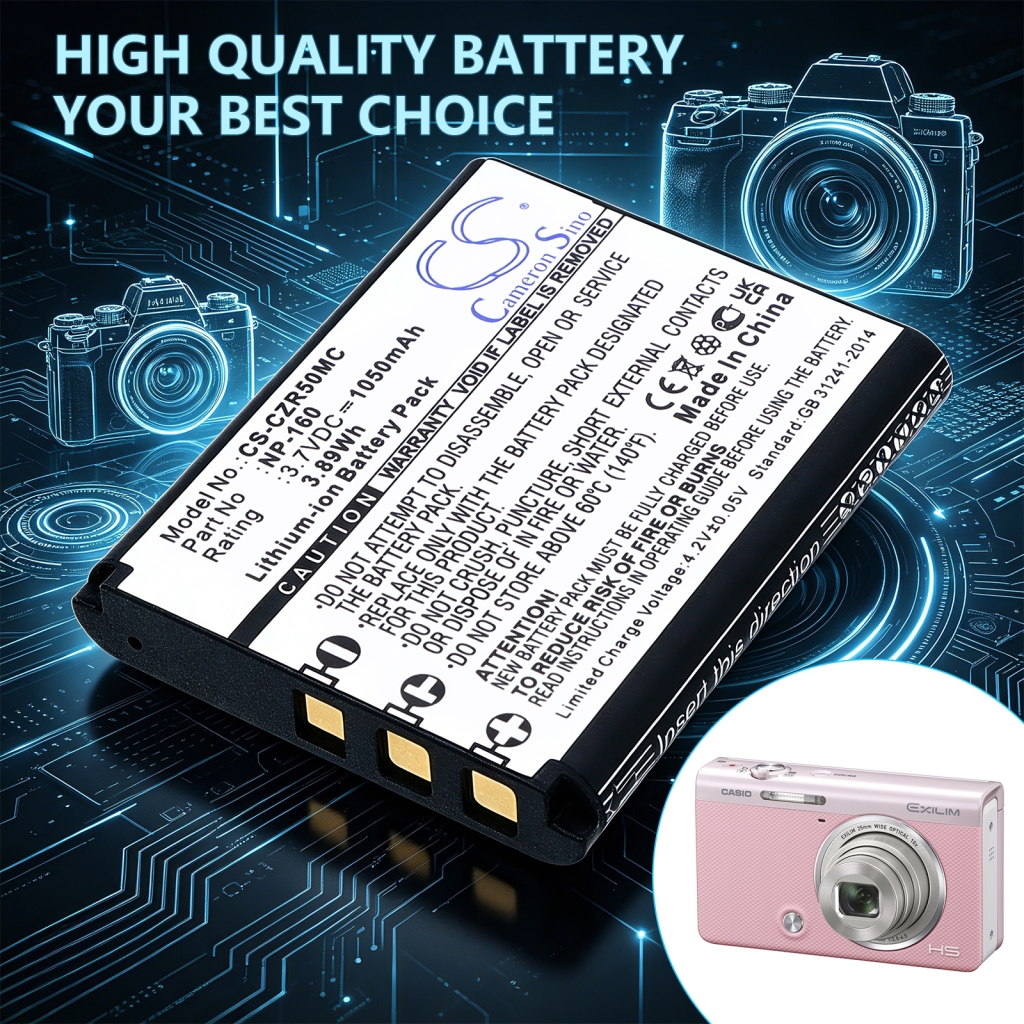 Baterie kompatibilní s Casio CS-CZR50MC