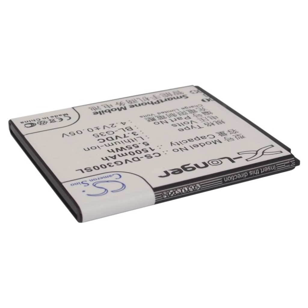 Cameron Sino CS-DVG300SL 3,7V 1500mAh Li-ion baterie pro smartphone, X-Longer