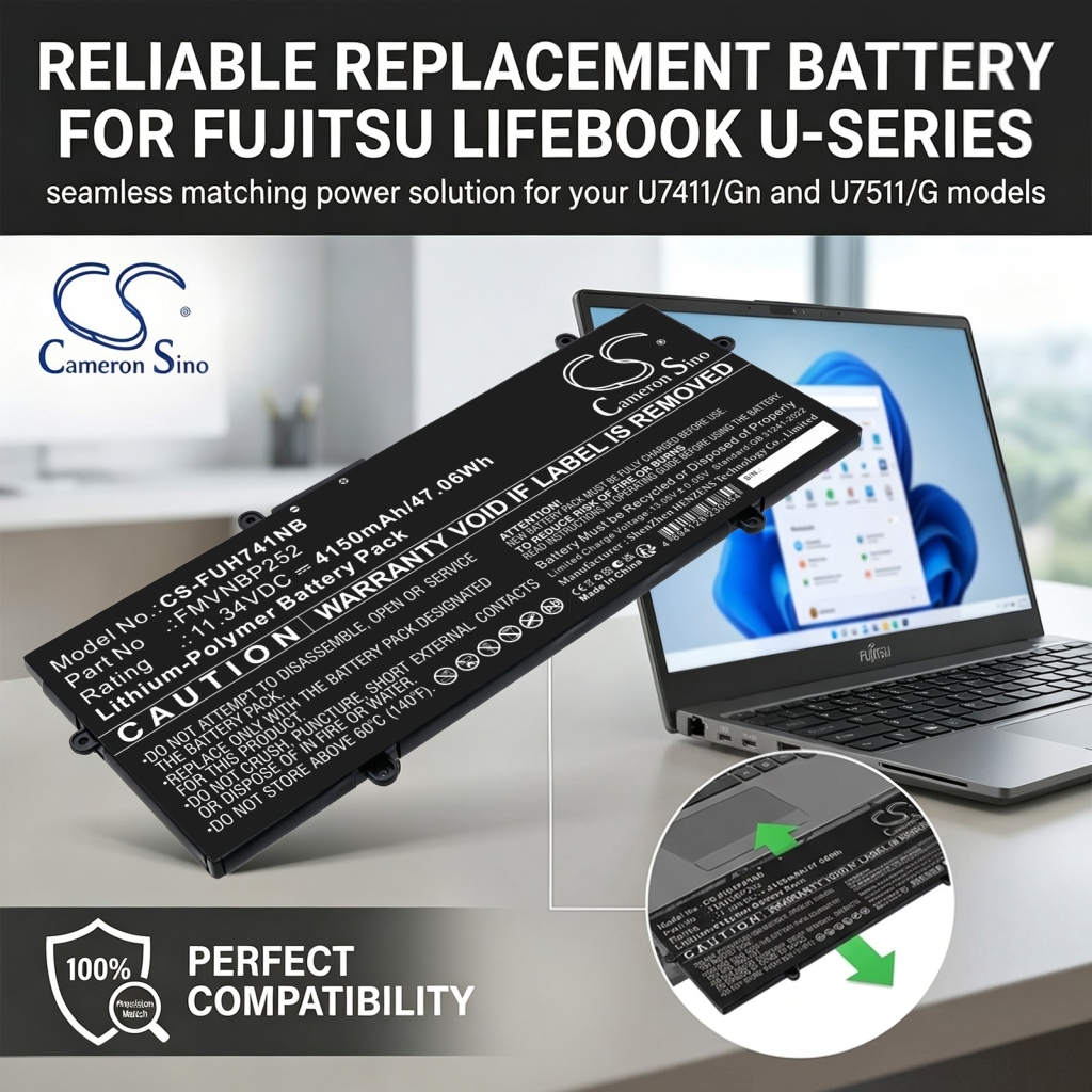 Baterie kompatibilní s Fujitsu LifeBook U7411/G U7511/G CS-FUH741NB