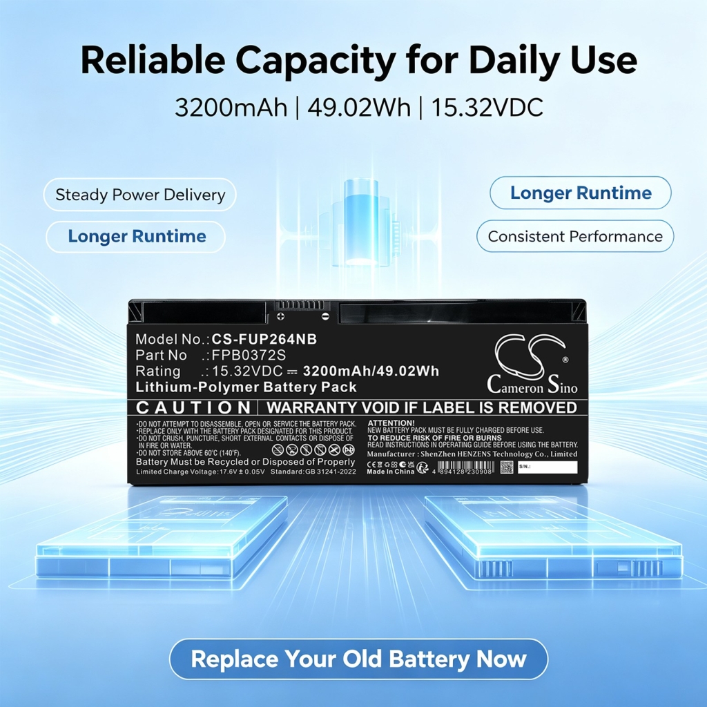 Baterie Nahrazuje Fujitsu FPB0372S