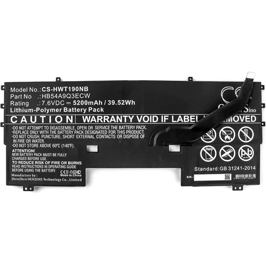 Baterie kompatibilní s Huawei CS-HWT190NB