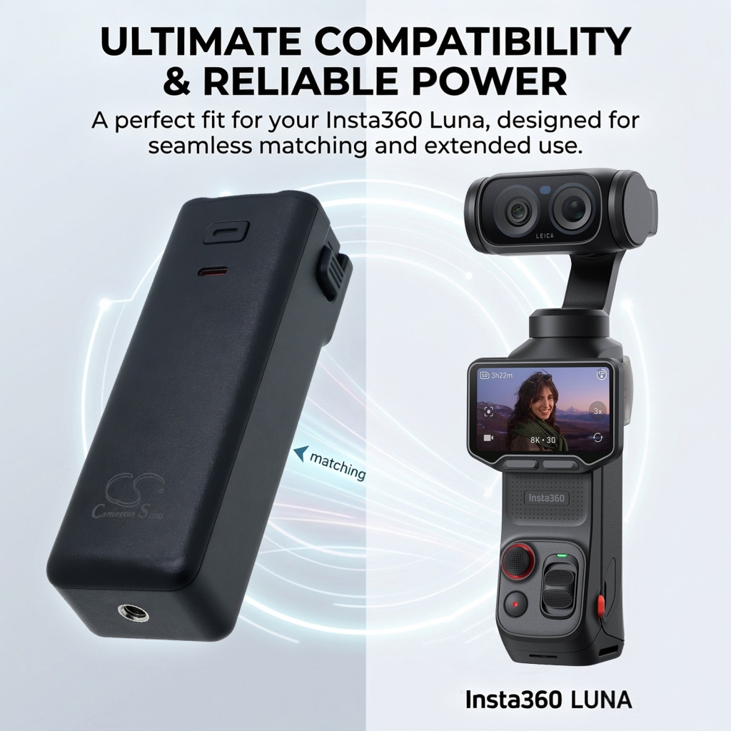Baterie kompatibilní s Insta360 Luna Luna CS-HYD136MC