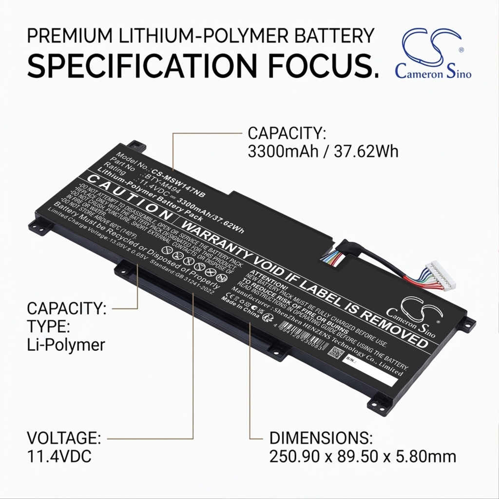 Baterie pro MSI Modern 14 C7M-252PL