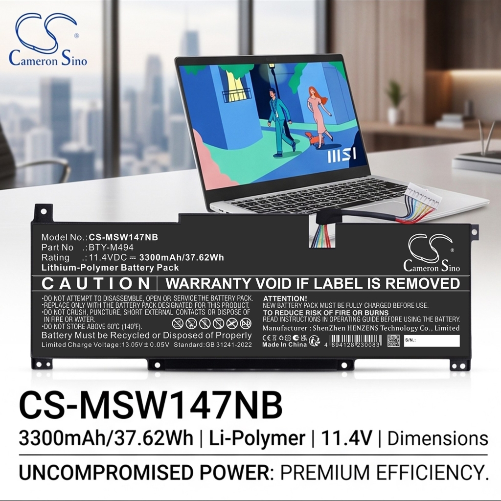 Baterie pro MSI Modern 14 C7M-252PL
