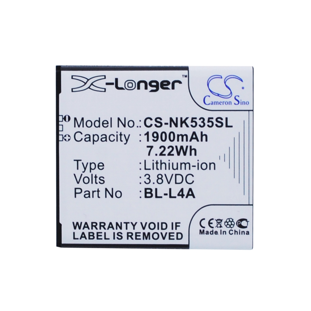 Baterie kompatibilní s Nokia Microsoft CS-NK535SL
