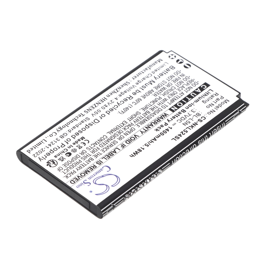 Baterie kompatibilní s Nokia CS-NKL524SL