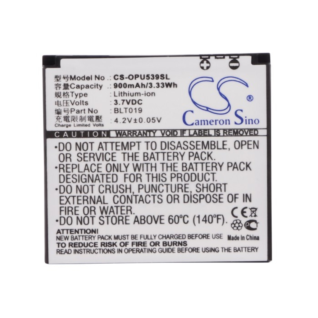 Baterie kompatibilní s OPPO CS-OPU539SL