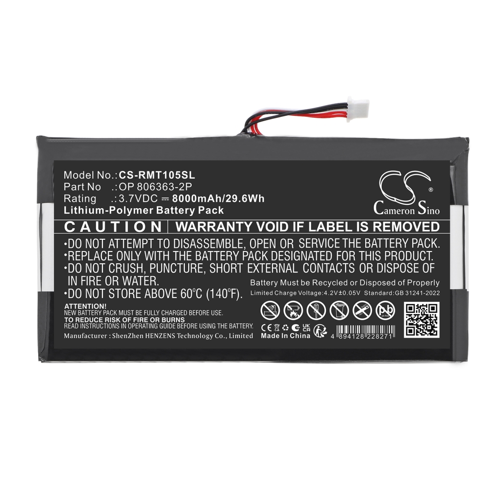 Baterie kompatibilní s Rand mcnally CS-RMT105SL