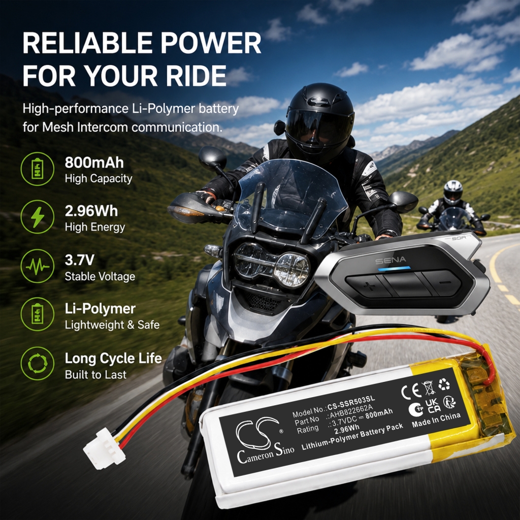 Baterie pro Sena 50R 3-Button Spider RT1 Bluetooth