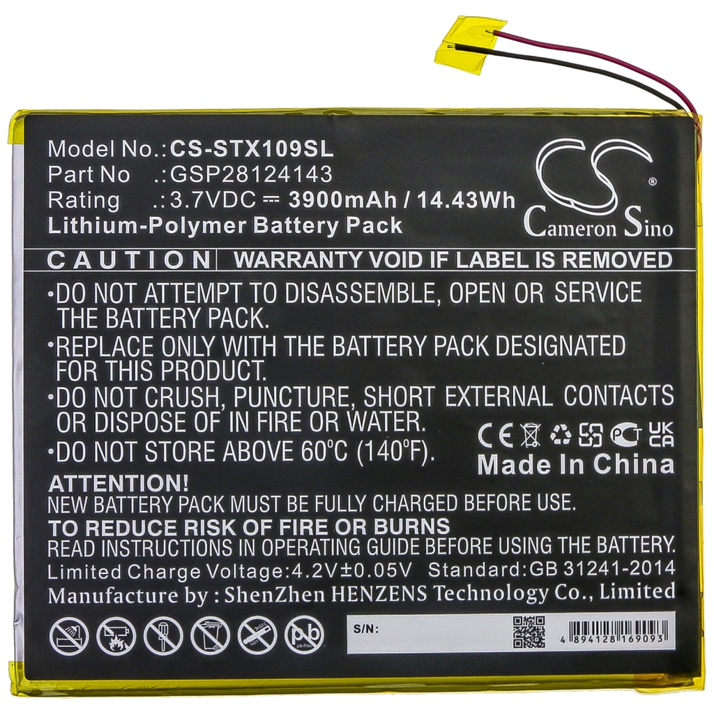Baterie kompatibilní s Smartab CS-STX109SL