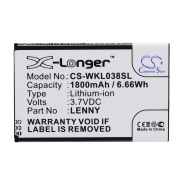 CS-WKL038SL<br />Baterie do   nahrazuje baterii LENNY