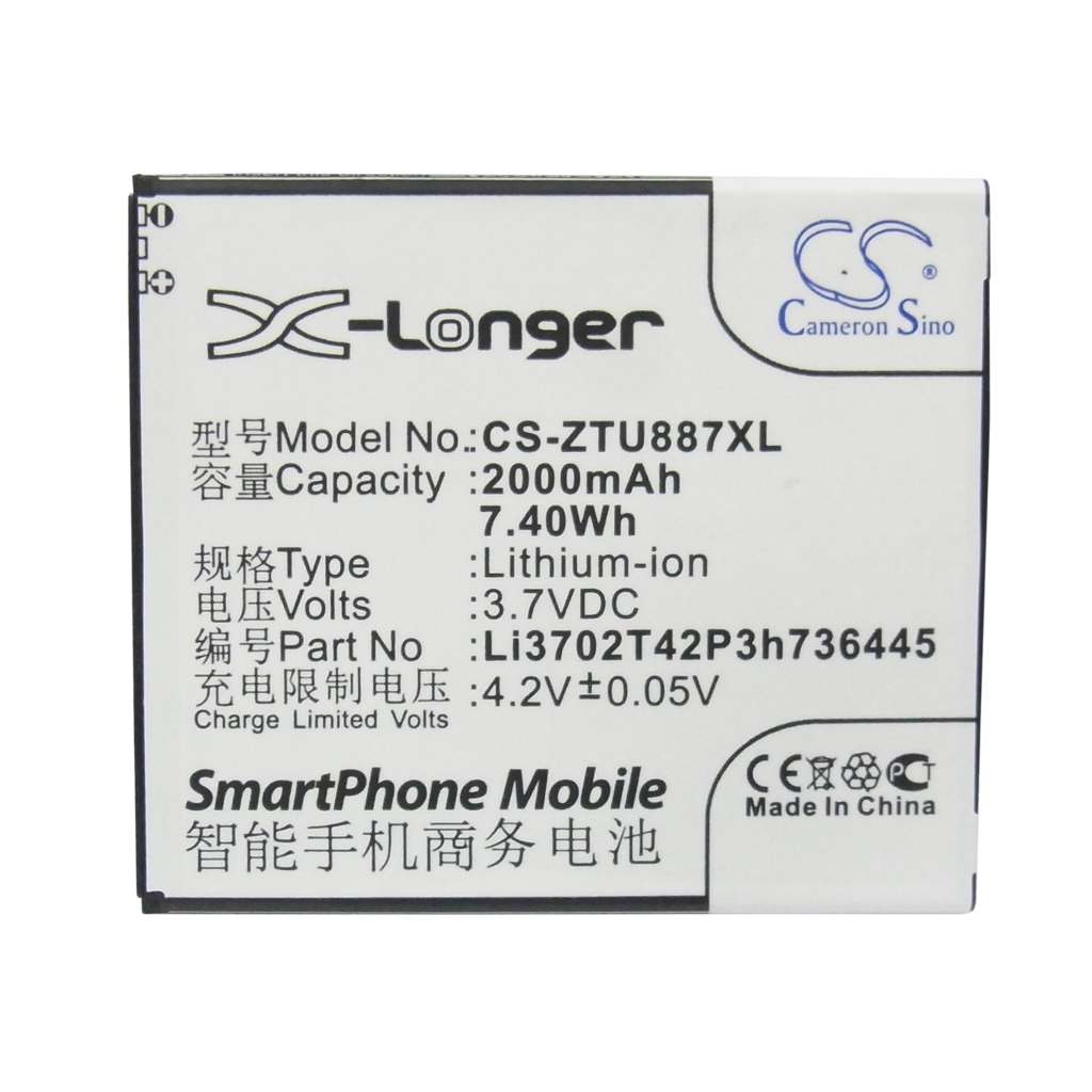 Baterie kompatibilní s ZTE CS-ZTU887XL