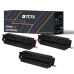 TCTK Toner 055H sada 3 ks černá azurová purpurová kompatibilní s Canon Color imageCLASS MF741Cdw MF743Cdw MF746Cdw, pro Color imageCLASS MFP MF745Cdw, pro i-SENSYS LBP-662 Cdw, nahrazuje 3020C002