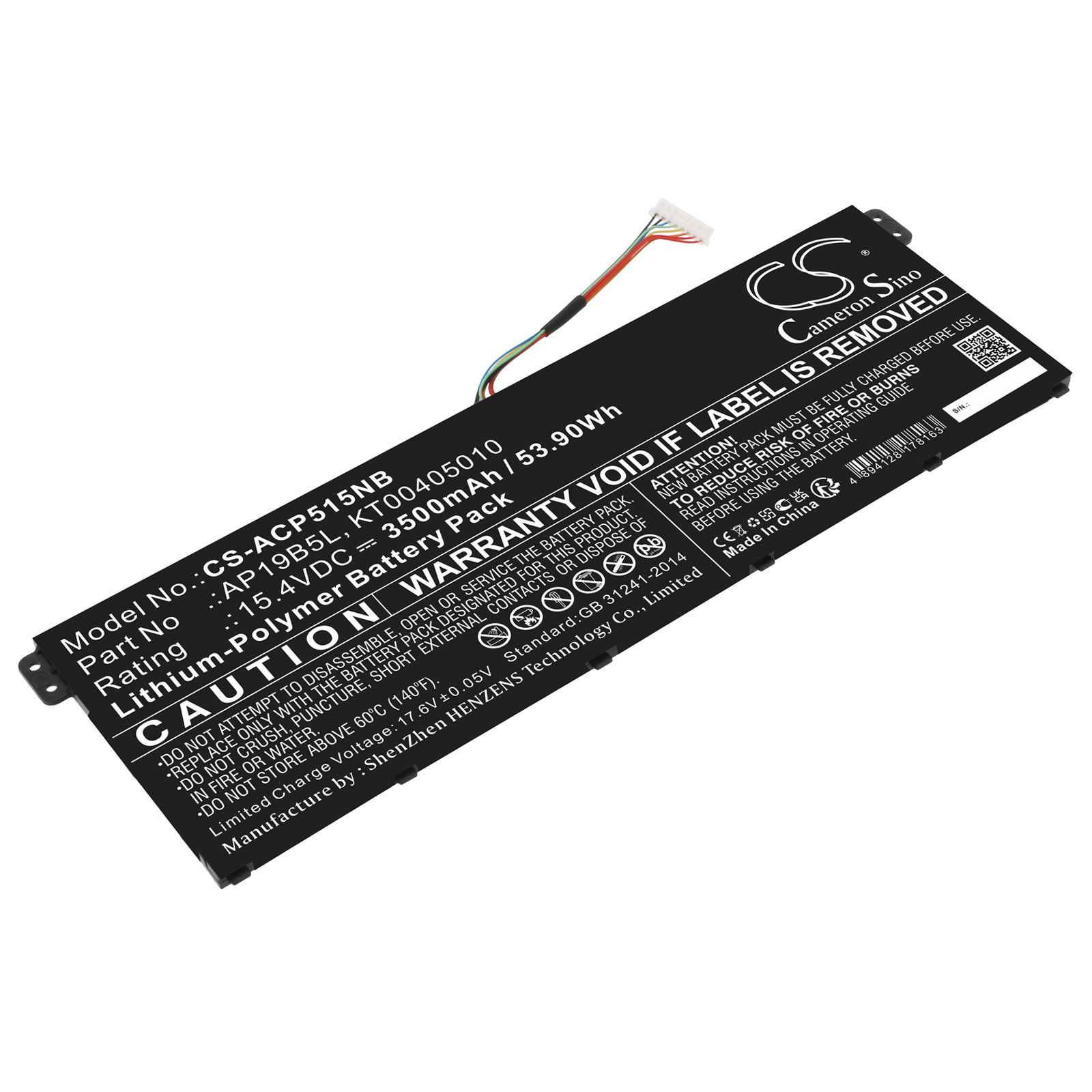 Cameron Sino CS-ACP515NB 15.4V Li-Polymer 3500mAh černá - neoriginální