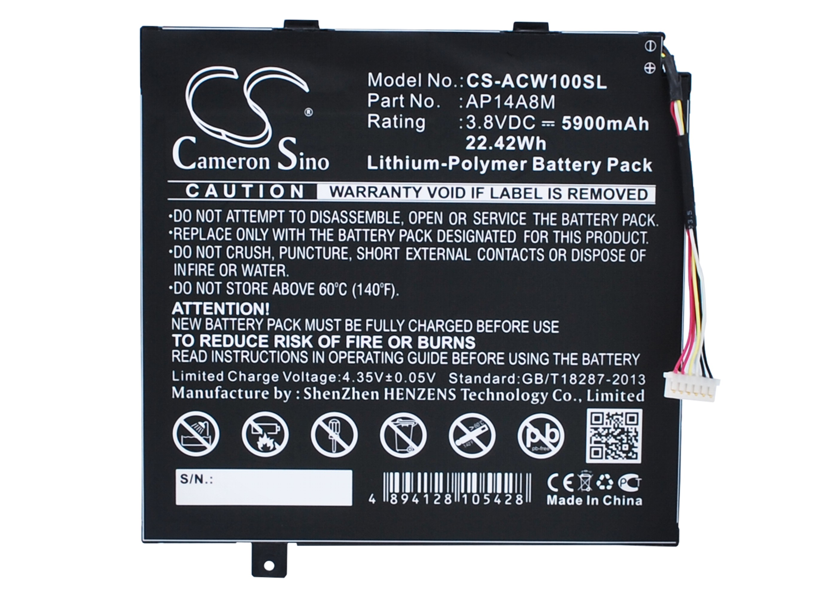Cameron Sino CS-ACW100SL - neoriginální