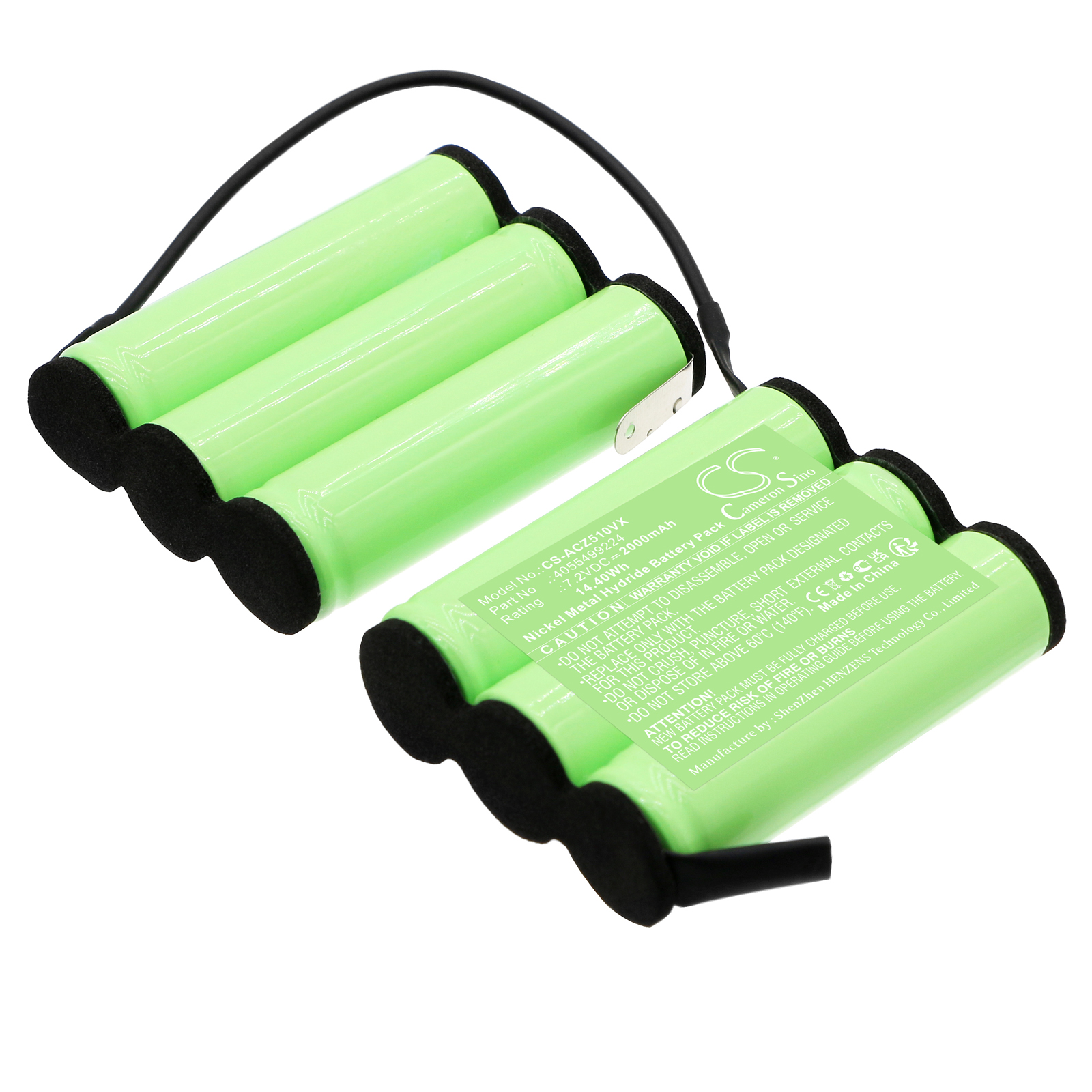 Cameron Sino CS-ACZ510VX 7.2V Ni-MH 2000mAh zelená - neoriginální