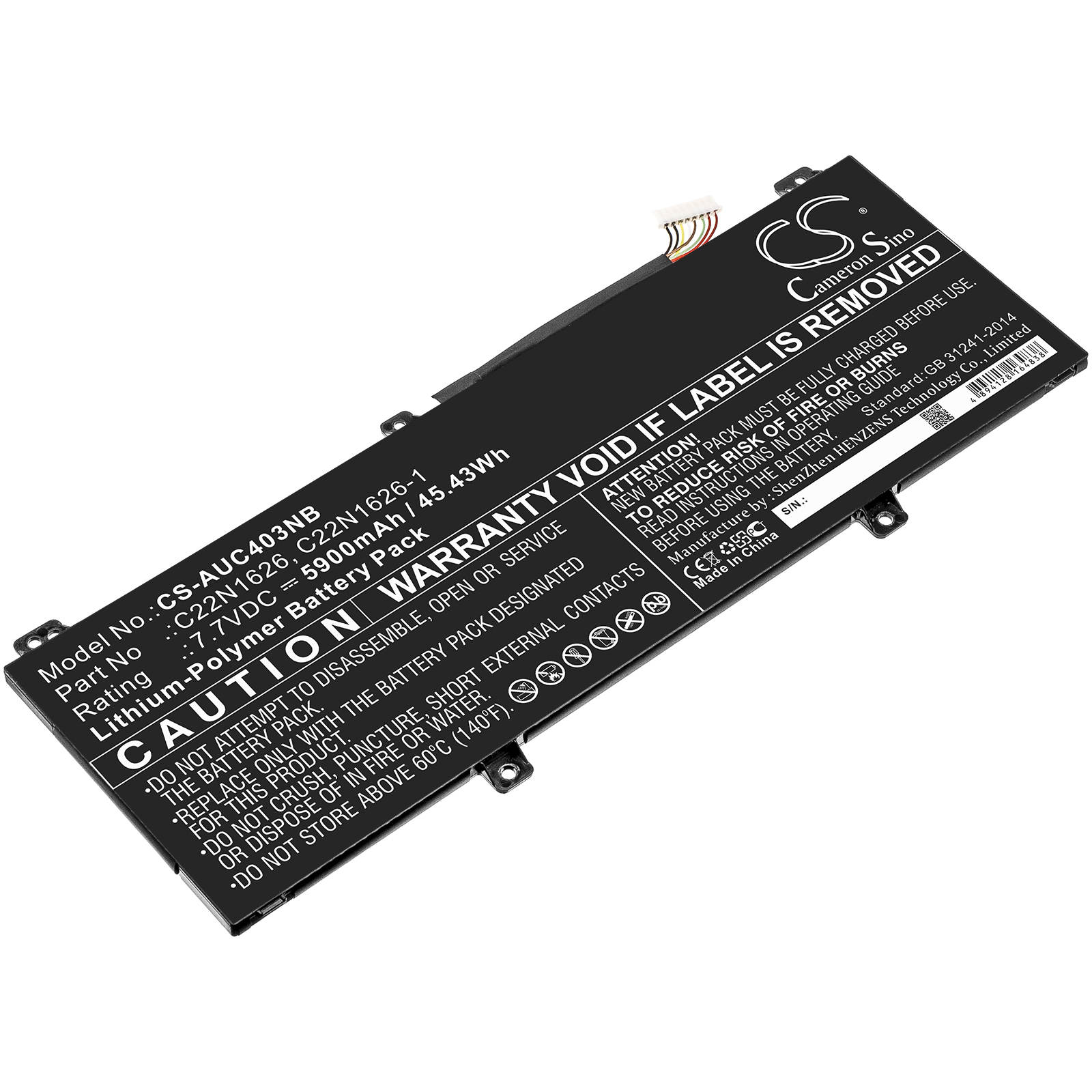 Cameron Sino CS-AUC403NB 7.7V Li-Polymer 5900mAh černá - neoriginální