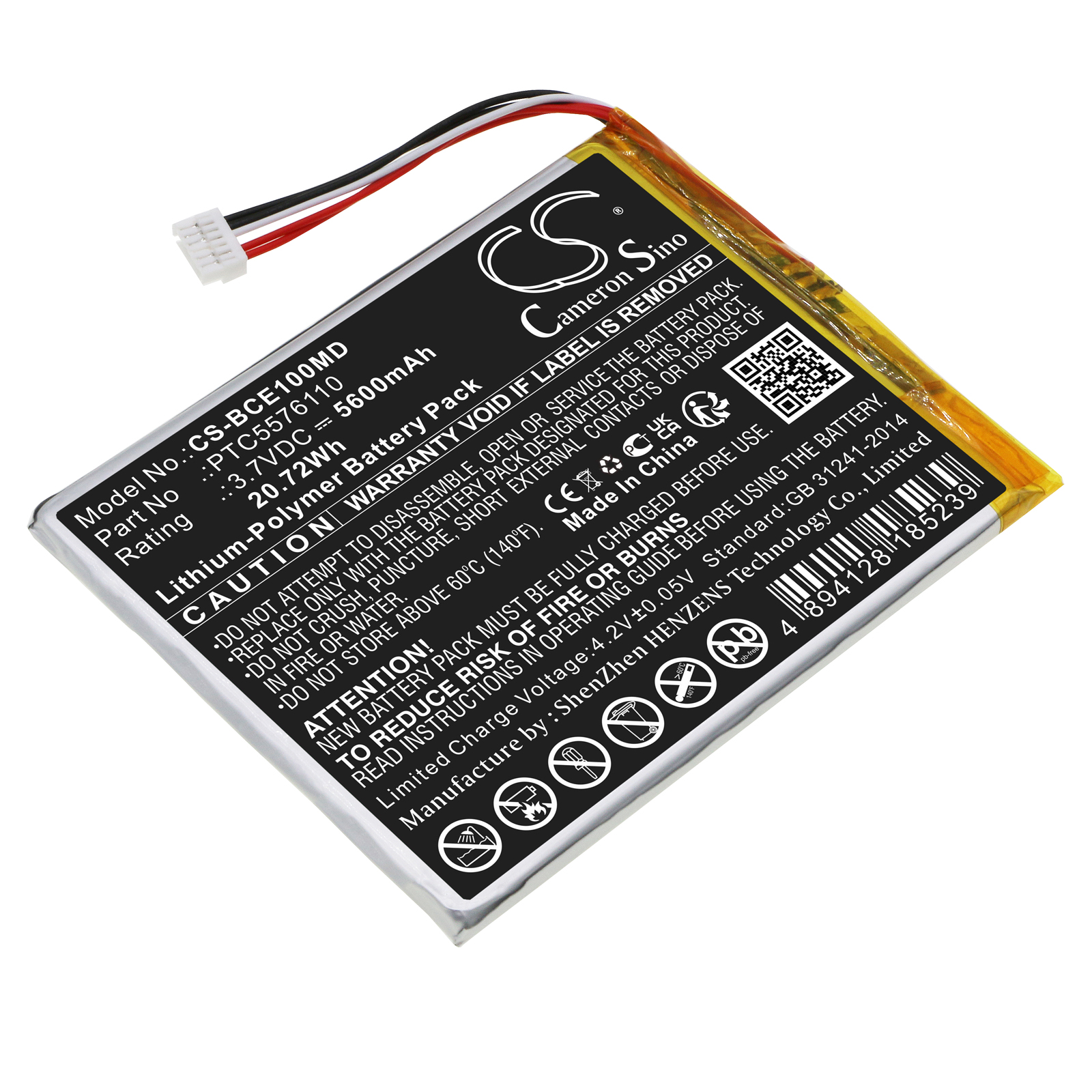 Cameron Sino CS-BCE100MD 3.7V Li-Polymer 5600mAh černá - neoriginální