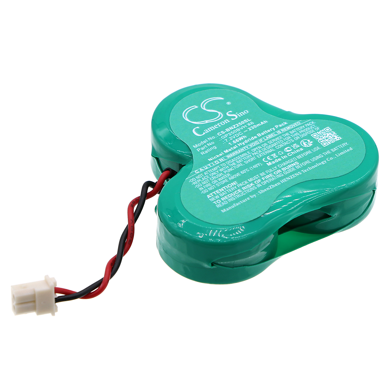 Cameron Sino CS-BNZ250SL 7.2V Ni-MH 230mAh zelená - neoriginální