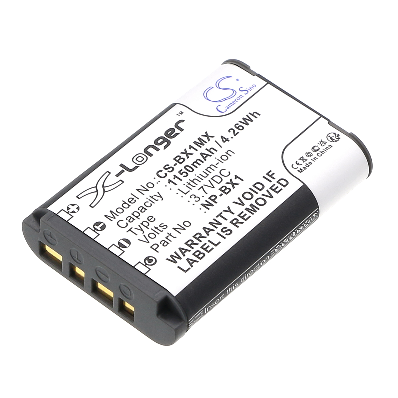 Cameron Sino CS-BX1MX 3.7V Li-ion 1150mAh černá - neoriginální