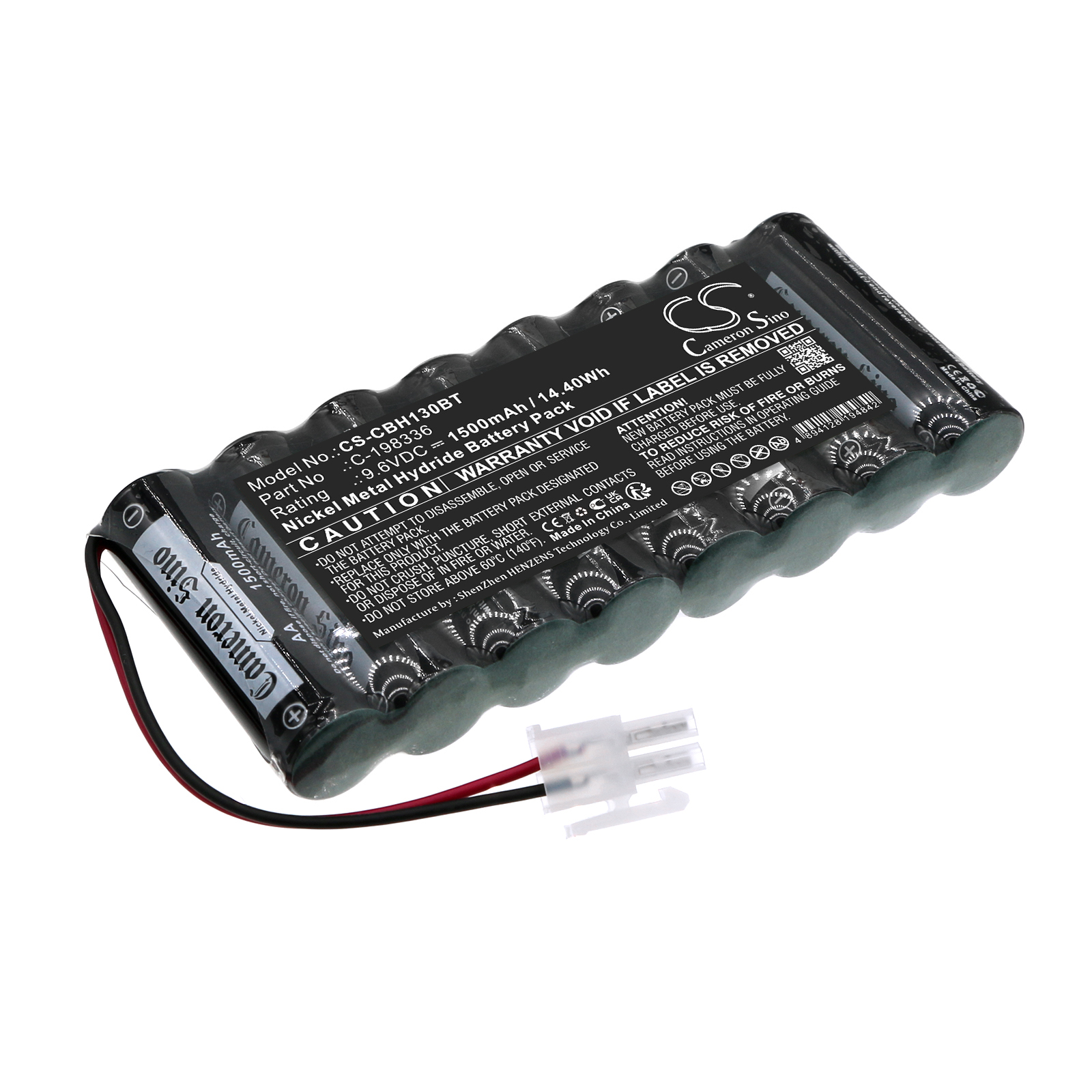 Cameron Sino CS-CBH130BT 9.6V Ni-MH 1500mAh zelená - neoriginální