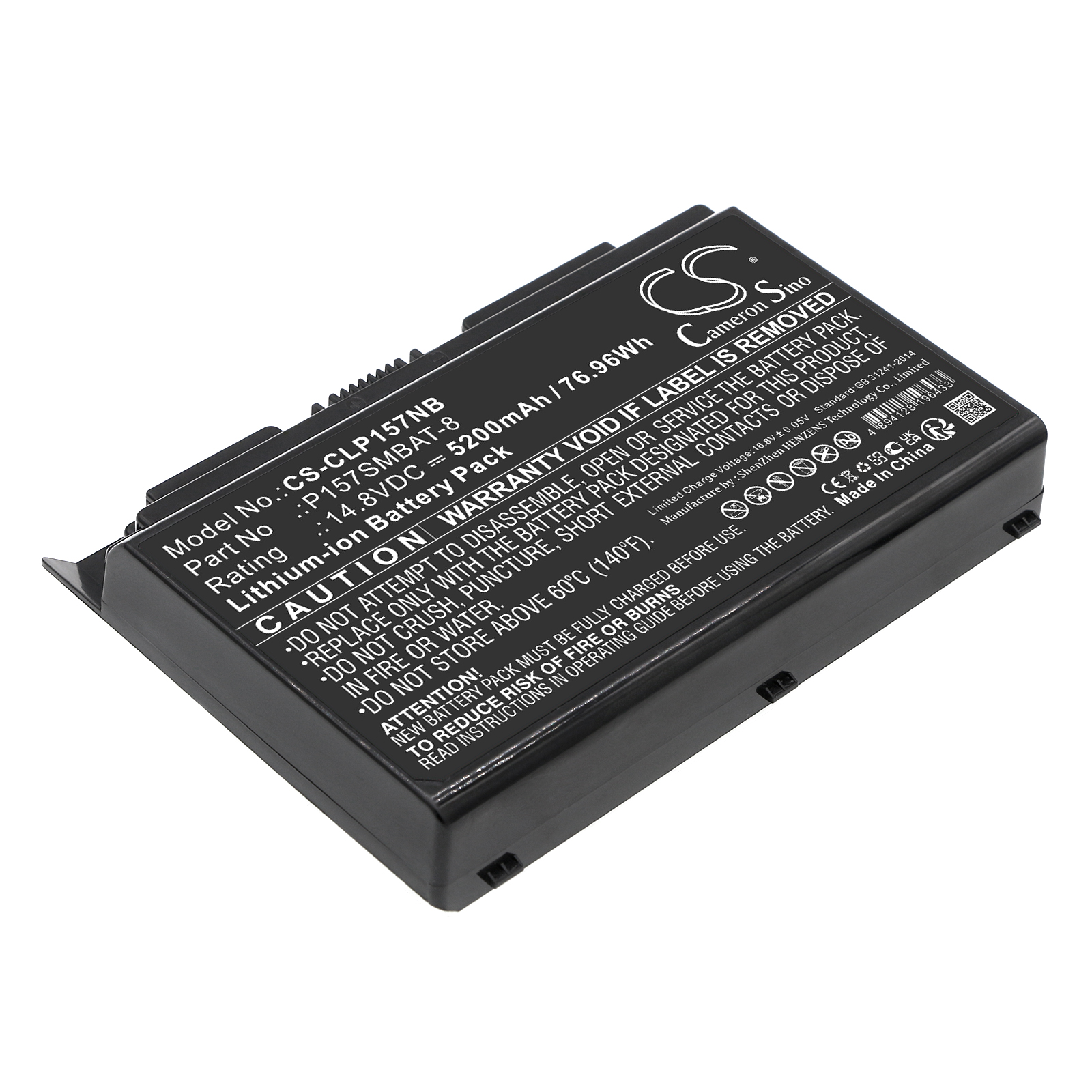 Cameron Sino CS-CLP157NB 14.8V Li-ion 5200mAh černá - neoriginální