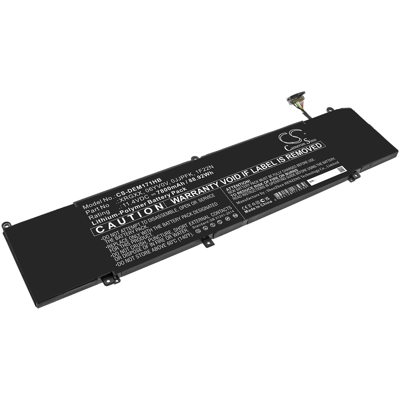 Cameron Sino CS-DEM171HB 11.4V Li-Polymer 7800mAh černá - neoriginální