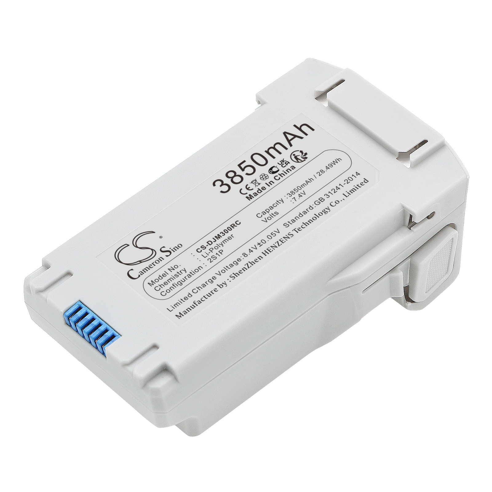 Cameron Sino CS-DJM300RC 7.4V Li-Polymer 3850mAh šedá - neoriginální