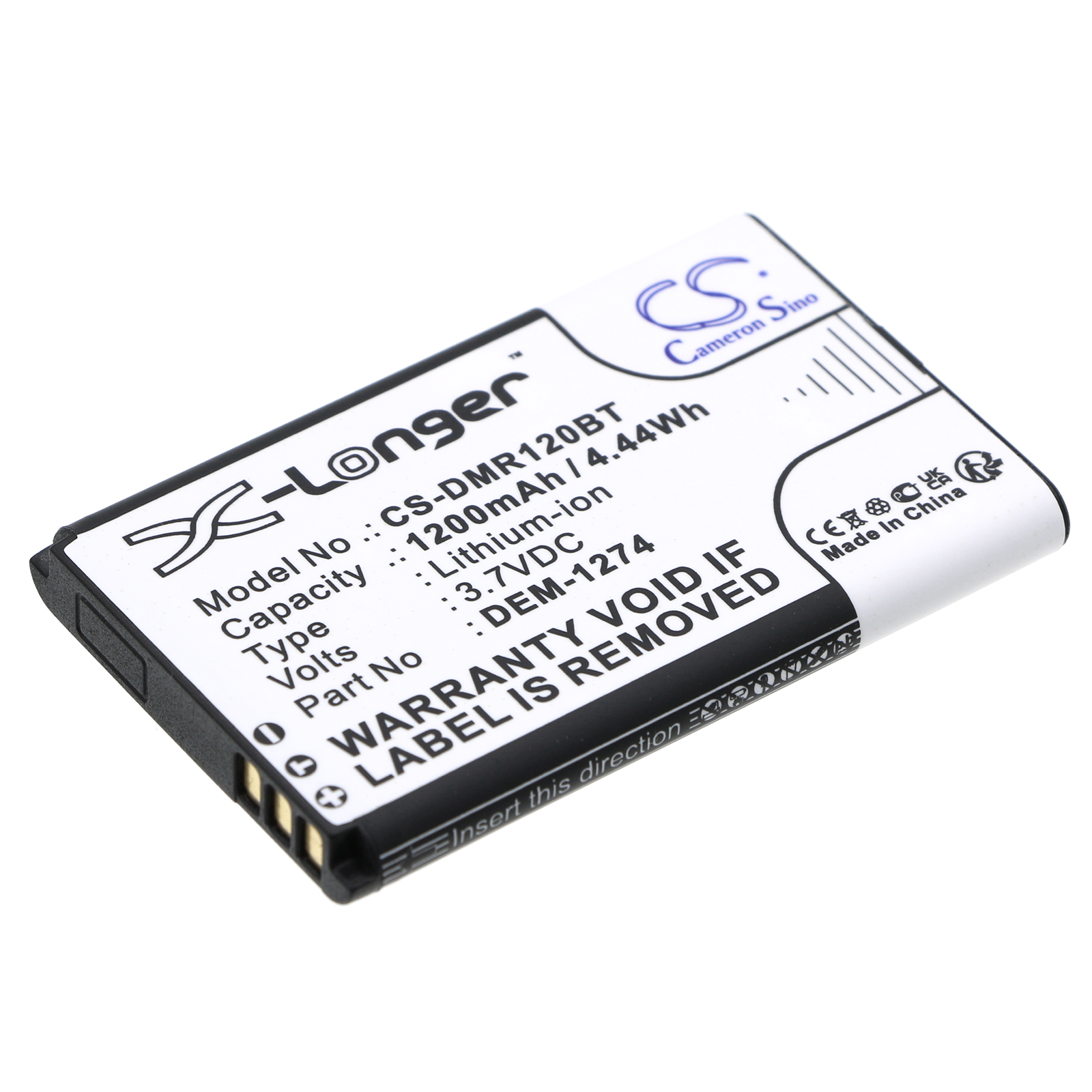 Cameron Sino CS-DMR120BT 3.7V Li-ion 1200mAh černá - neoriginální