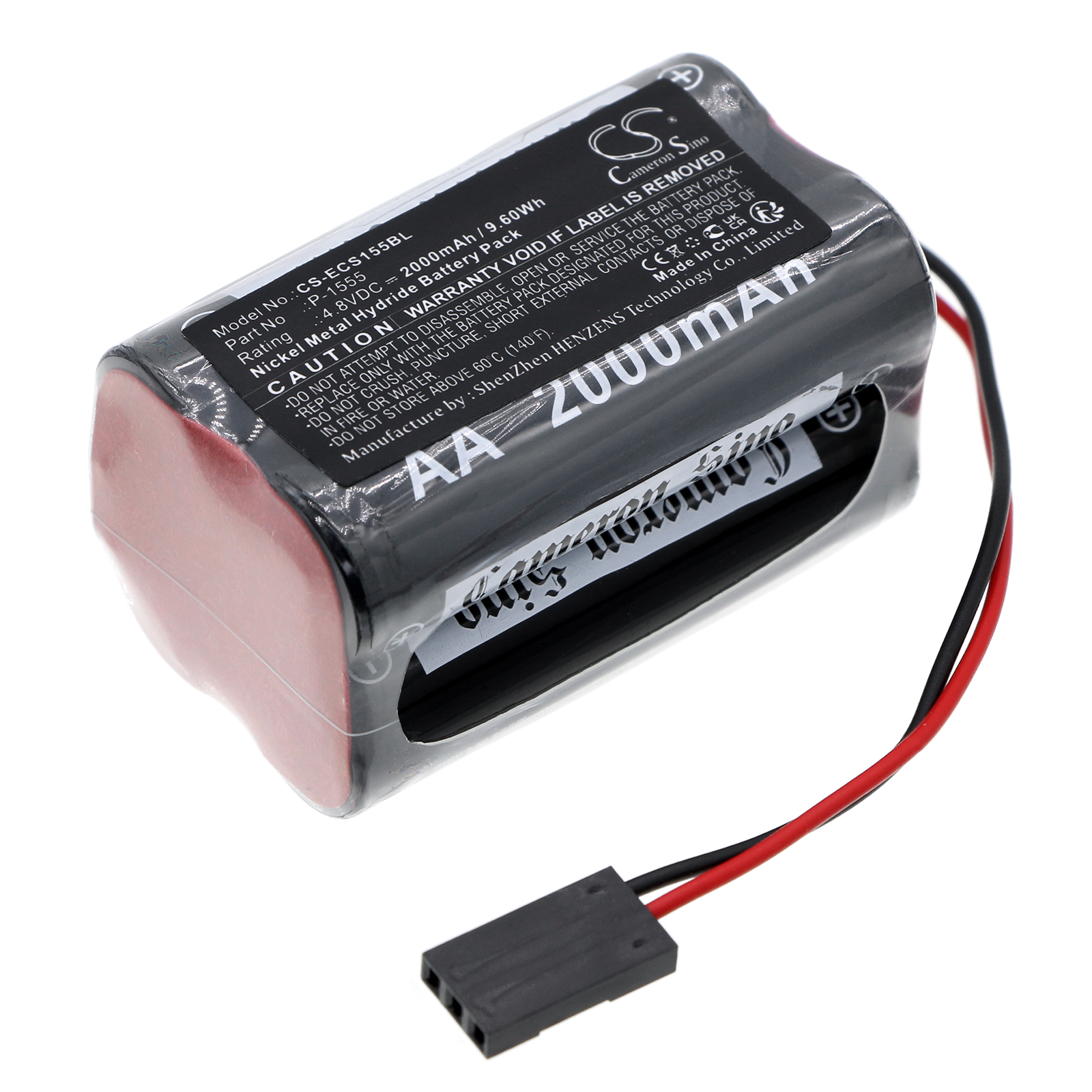 Cameron Sino CS-ECS155BL 4.8V Ni-MH 2000mAh černá - neoriginální