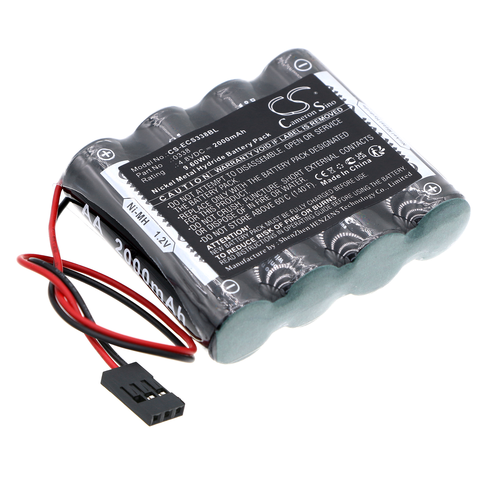 Cameron Sino CS-ECS338BL 4.8V Ni-MH 2000mAh černá - neoriginální