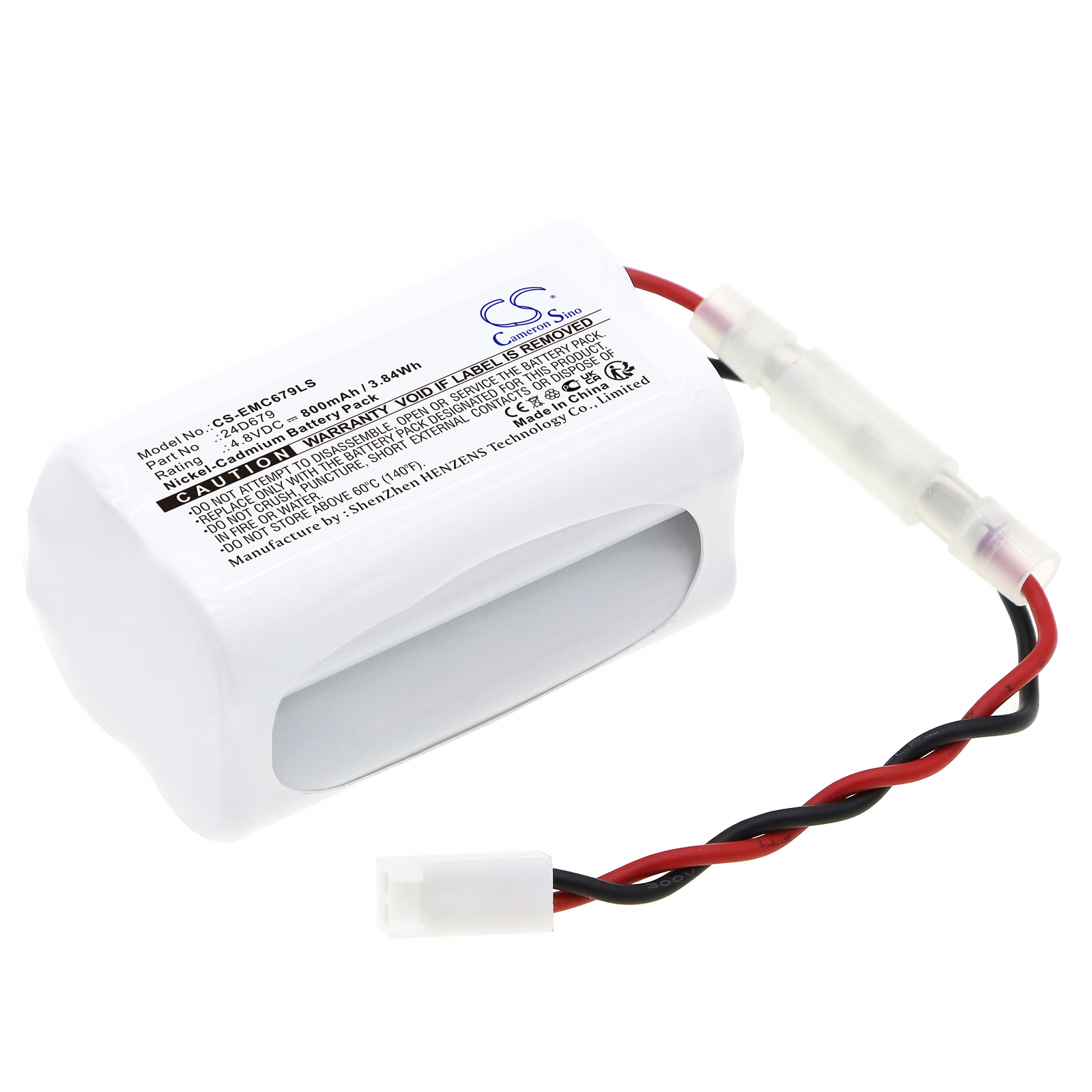 Cameron Sino CS-EMC679LS 4.8V Ni-CD 800mAh bílá - neoriginální