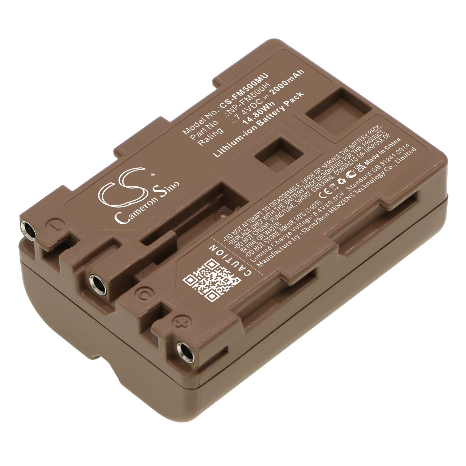 Cameron Sino CS-FM500MU 7.4V Li-ion 2000mAh černá - neoriginální