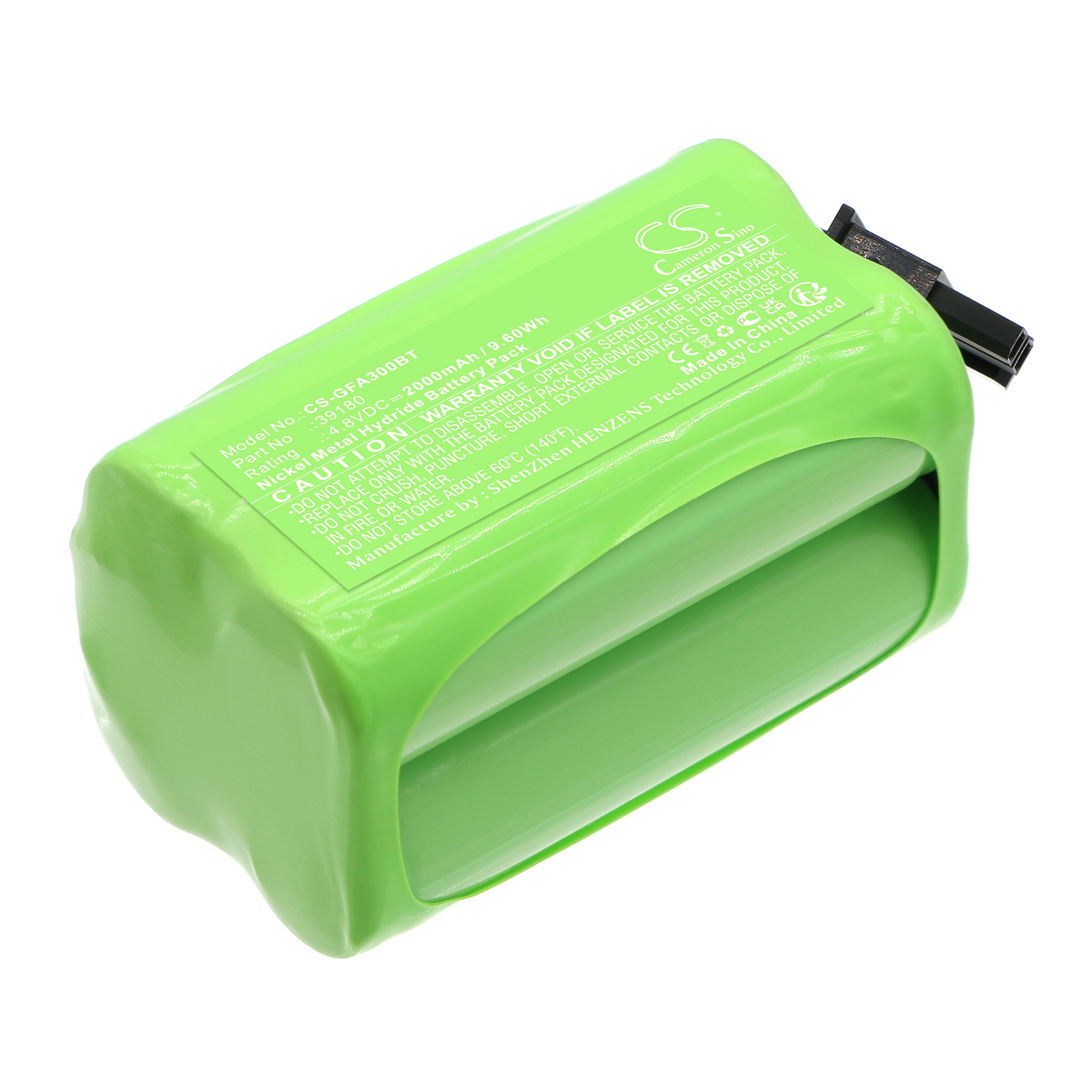 Cameron Sino CS-GFA300BT 4.8V Ni-MH 2000mAh zelená - neoriginální