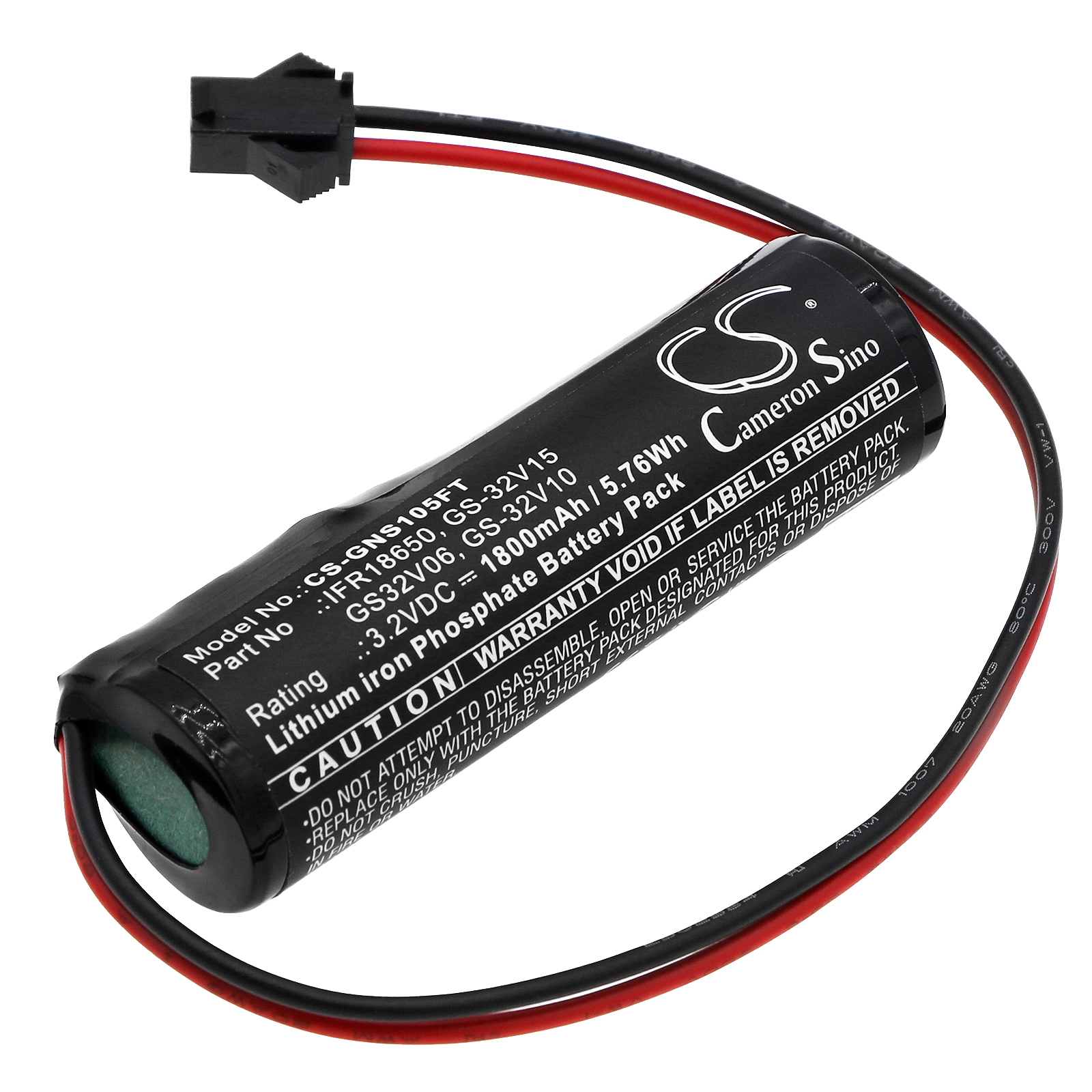 Cameron Sino CS-GNS105FT 3.2V LiFePO4 1800mAh černá - neoriginální