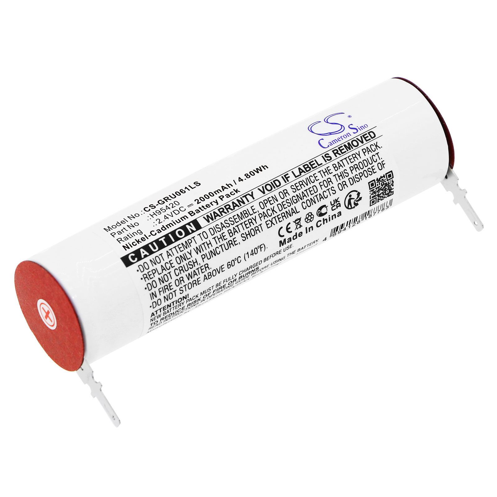 Cameron Sino CS-GRU061LS 2.4V Ni-CD 2000mAh bílá - neoriginální