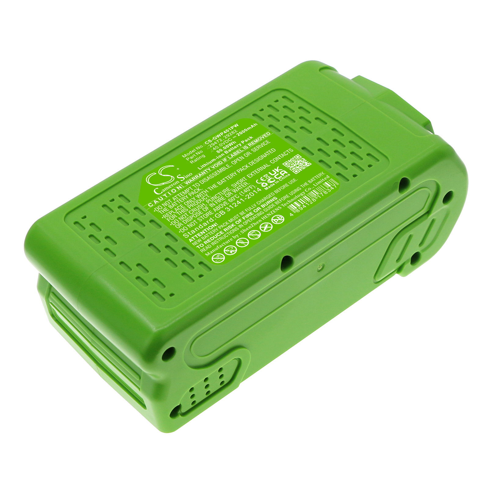 Cameron Sino CS-GWP401PW 40V Li-ion 2000mAh green/black - neoriginální