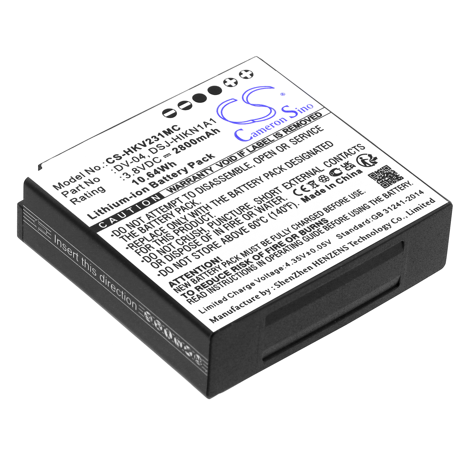 Cameron Sino CS-HKV231MC 3.8V Li-ion 2800mAh černá - neoriginální