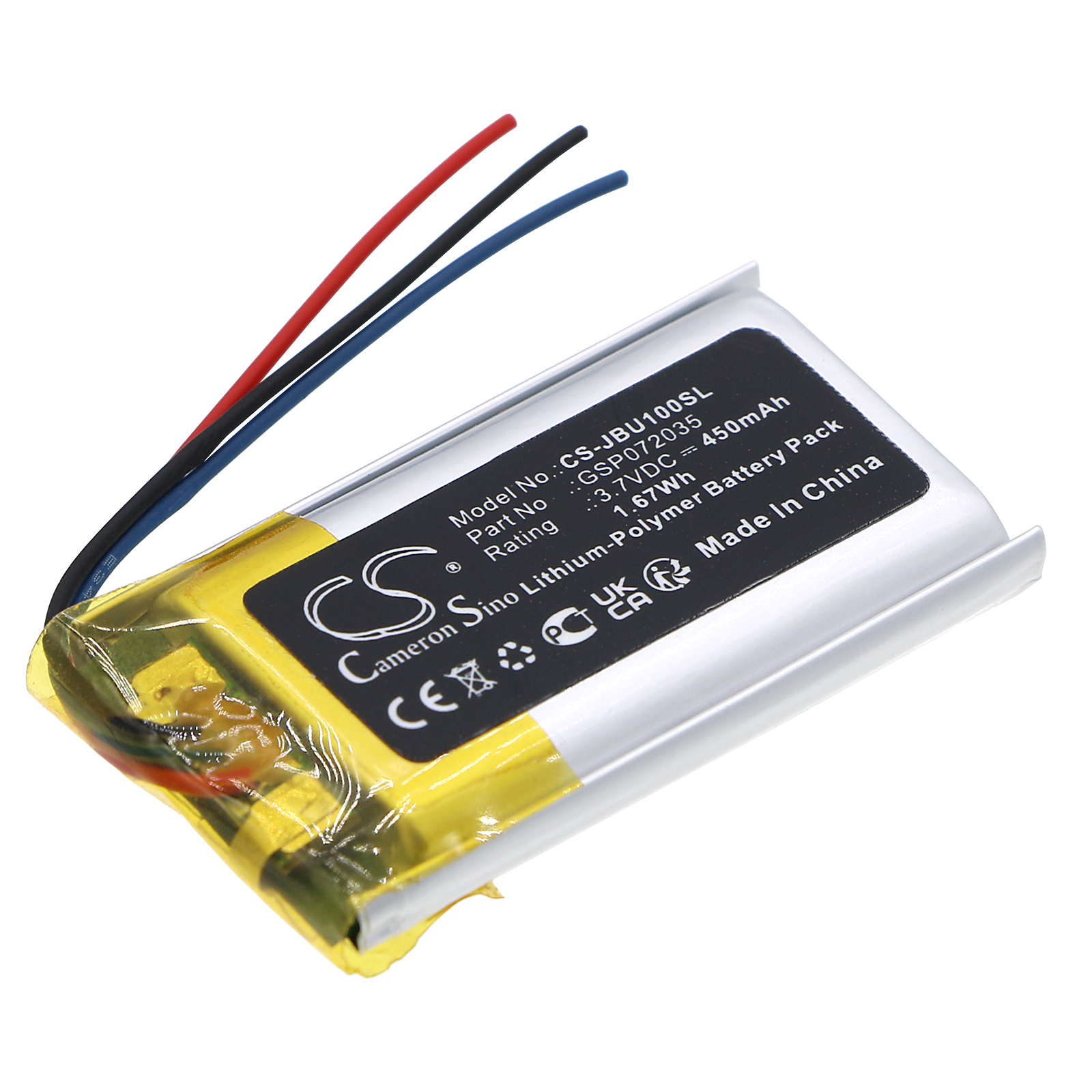 Cameron Sino CS-JBU100SL 3.7V Li-Polymer 450mAh černá - neoriginální