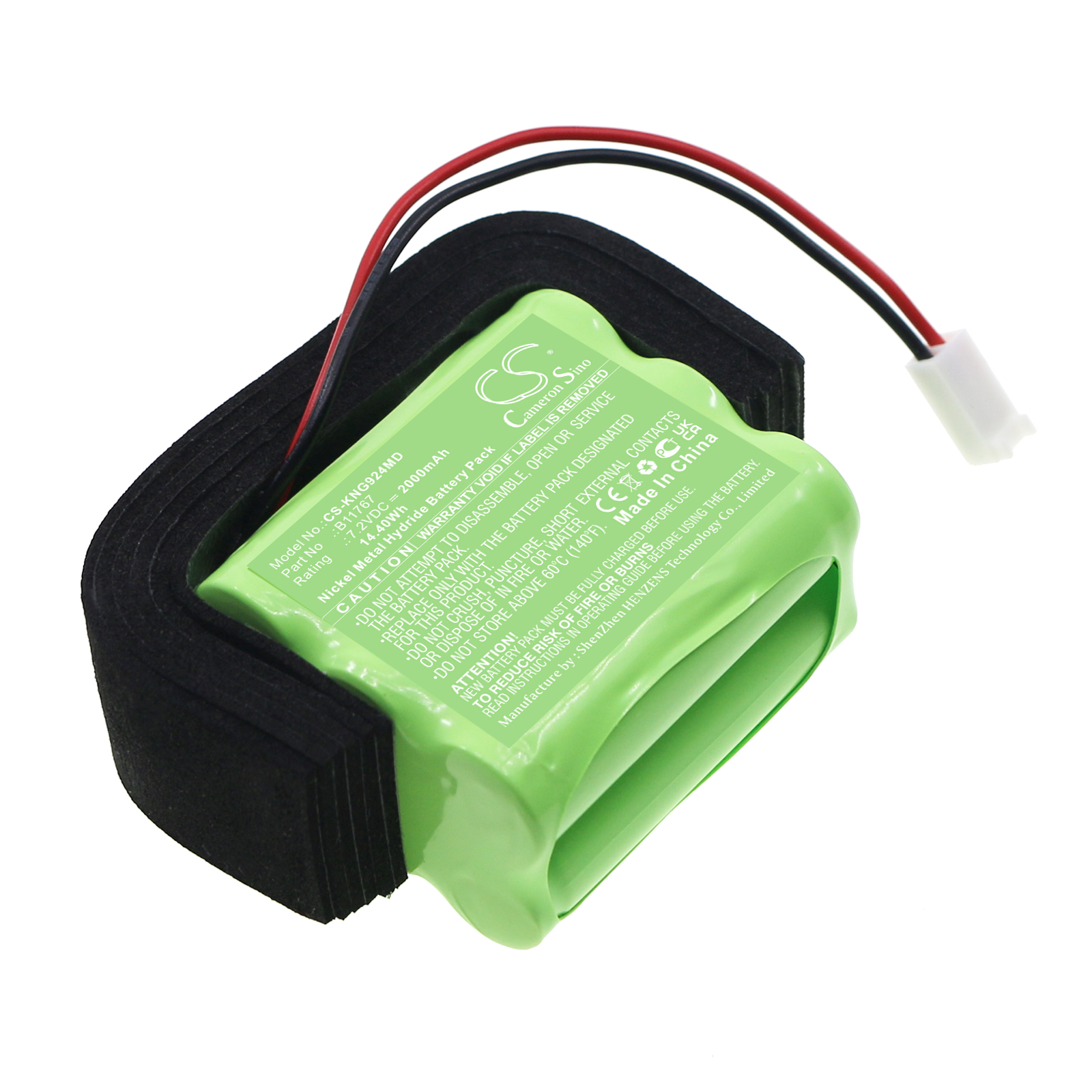 Cameron Sino CS-KNG924MD 7.2V Ni-MH 2000mAh zelená - neoriginální