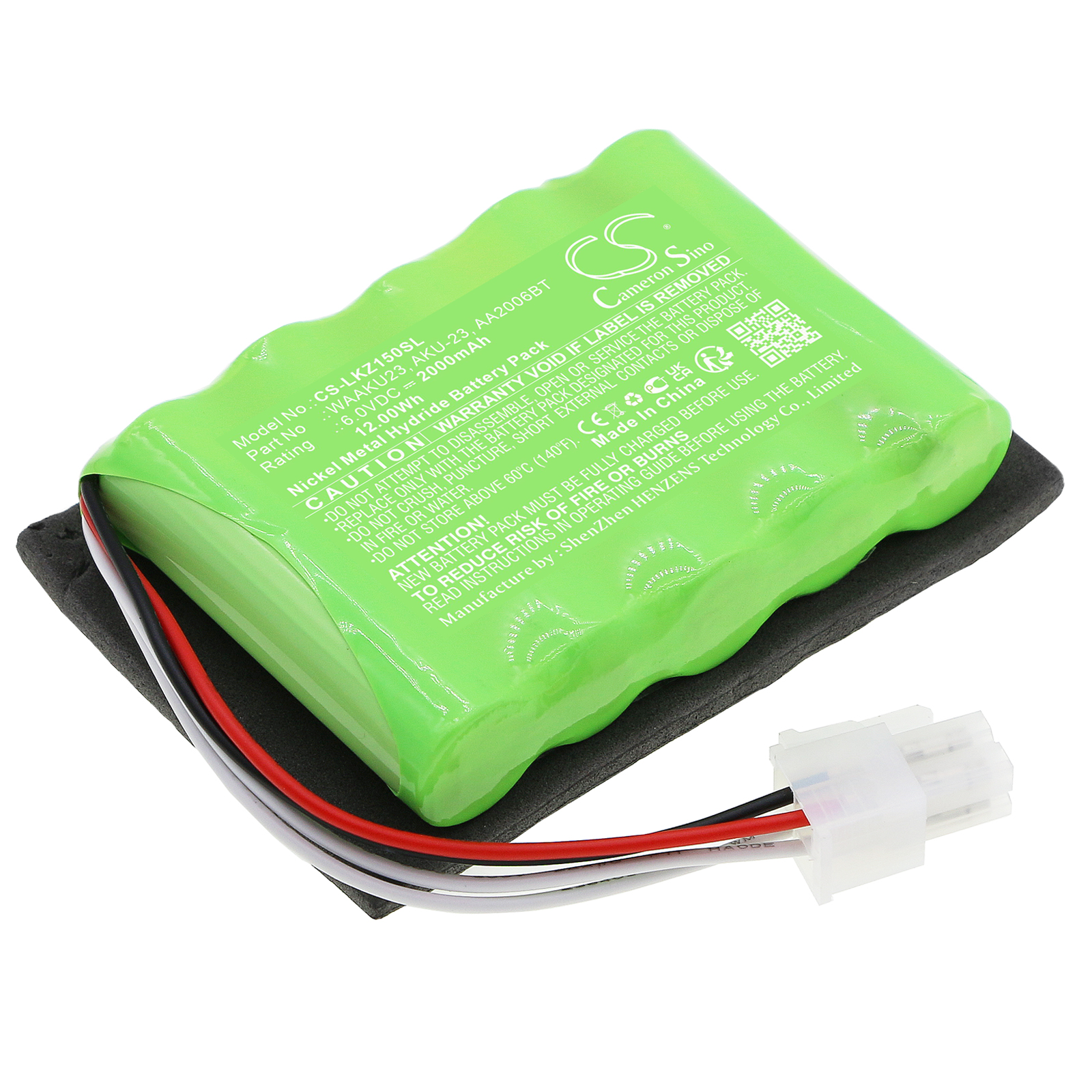 Cameron Sino CS-LKZ150SL 6V Ni-MH 2000mAh zelená - neoriginální