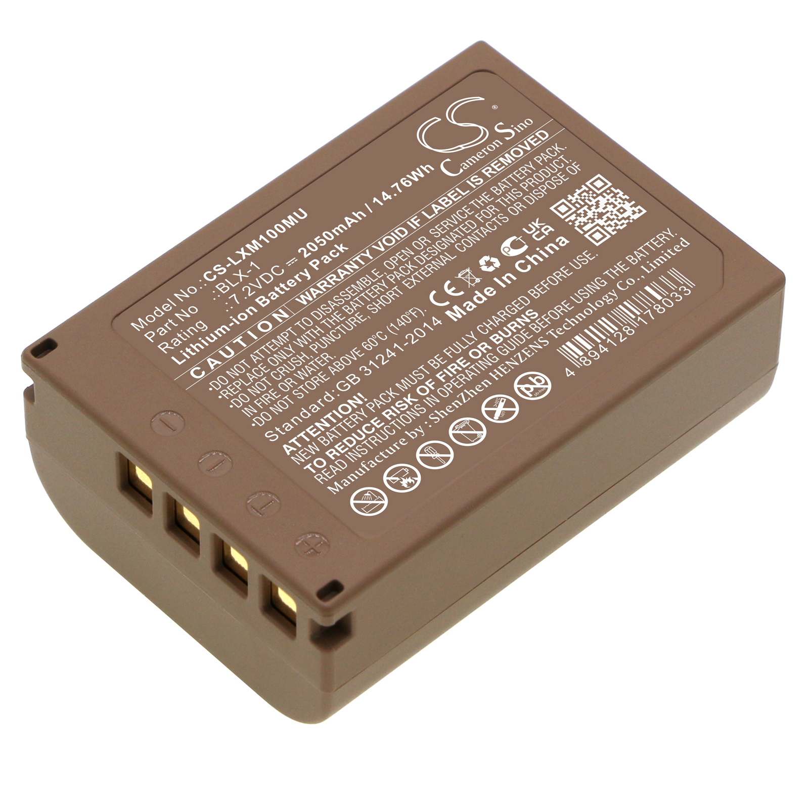 Cameron Sino CS-LXM100MU 7.2V Li-ion 2050mAh černá - neoriginální